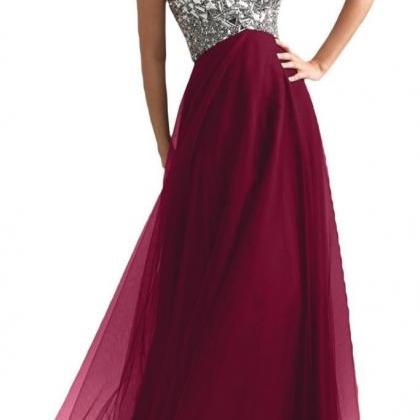 A-line Strapless Sweetheart Floor-length Prom..
