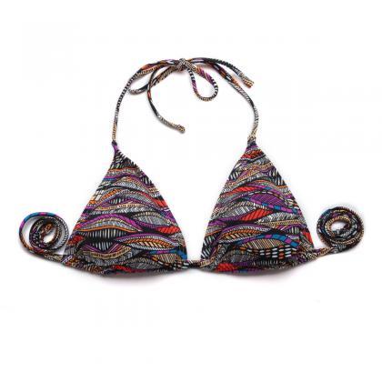 Summer Sexy Swimsuit Ethnic Triangle Top With..